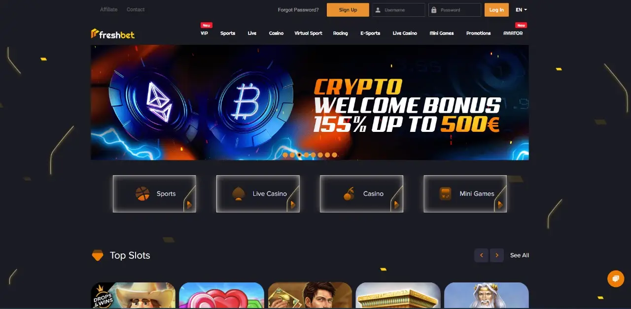 Freshbet Slot Site not on Gamstop