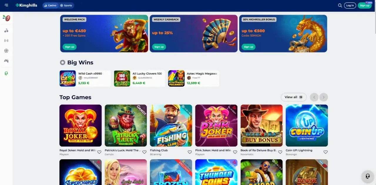 Kinghills Betting Sites not on Gamstop